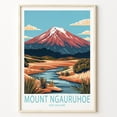 thumbnail image 1 of Mount Ngauruhoe Poster, New Zealand Travel Wall Art, Mount Ngauruhoe New Zealand Wall Print, Birthday Present, Wedding Present Wall Art, Modern Wall Decor, 12x18 UNFRAMED, 1 of 2