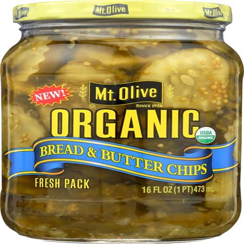 Mount Olive Organic Bread & Butter Chips, 16 Fz - Pack of 2