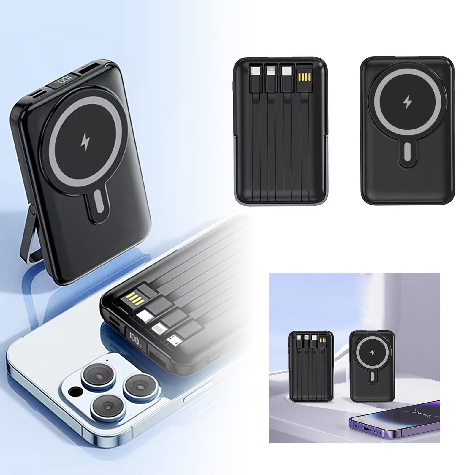 Mount Power Bank Compact And Portable 10000mAh Wireless Charging Mobile