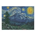thumbnail image 1 of Mount Rainier National Park, Washington, Starry Night Series (1000 Piece Puzzle, Size 19x27, Challenging Jigsaw Puzzle for Adults and Family, Made in USA), 1 of 4