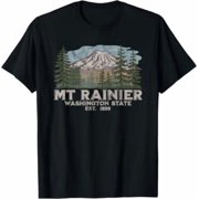 Mount Rainier Retro Mt Rainier Vintage Souvenir Classic Theme T-Shirt