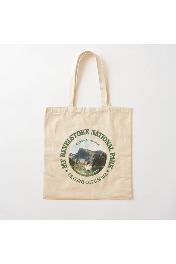Mount Revelstoke National Park Canvas Tote Bags, Reusable Shopping Bag