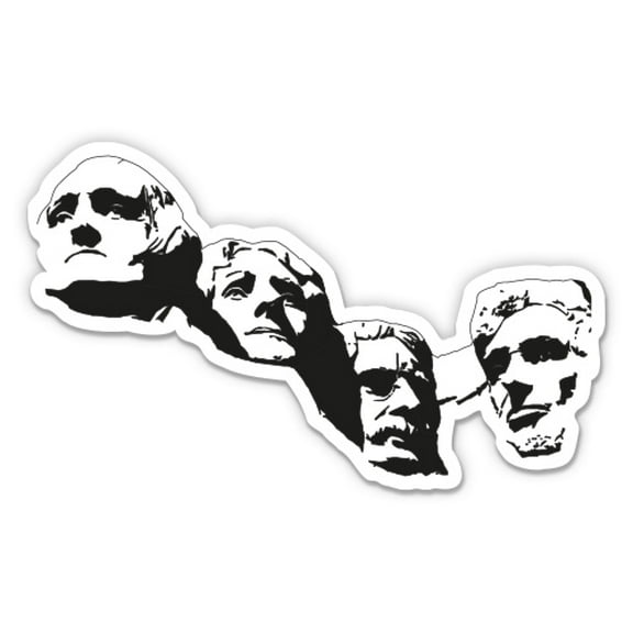 Mount Rushmore - 3" Vinyl Sticker - For Car Laptop Water Bottle Phone - Waterproof Decal