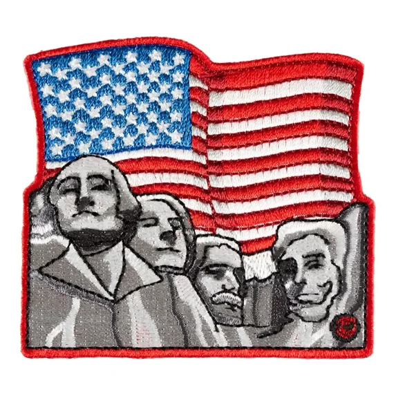 Mount Rushmore American Flag Patch, South Dakota Patches