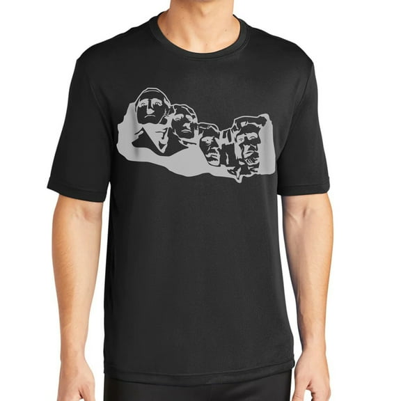 Mount Rushmore Men's Big Size Tall PosiCharge Competitor Crew Neck Tee Shirt - Black 2XLT