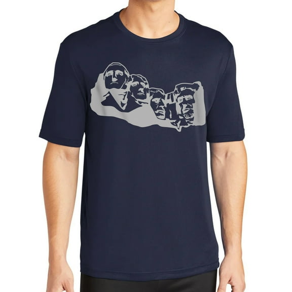 Mount Rushmore Men's Big Size Tall PosiCharge Competitor Crew Neck Tee Shirt - True Navy XLT