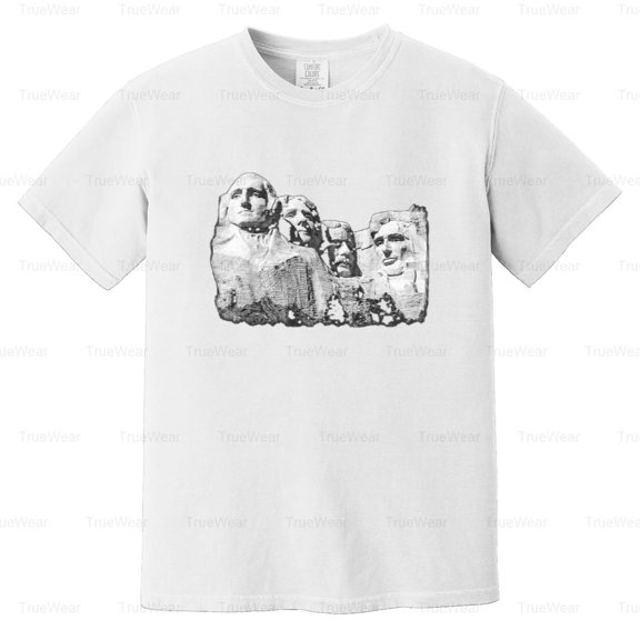 Mount Rushmore, Presidents Sculpture, Vintage, National Memorial, SD, USA Comfort Color T-Shirt Unisex, up to 4XL