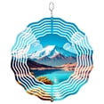 thumbnail image 1 of Mount Shasta 3D Wind Spinner Stainless Steel Kinetic Art Garden Decor California Volcano Gift, 1 of 4