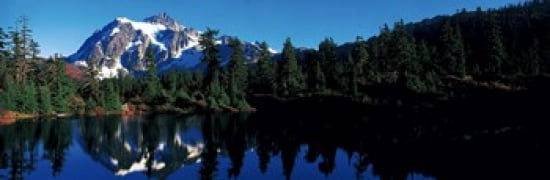 Mount Shuksan North Cascades National Park WA Canvas Art - Panoramic Images (36 x 12)