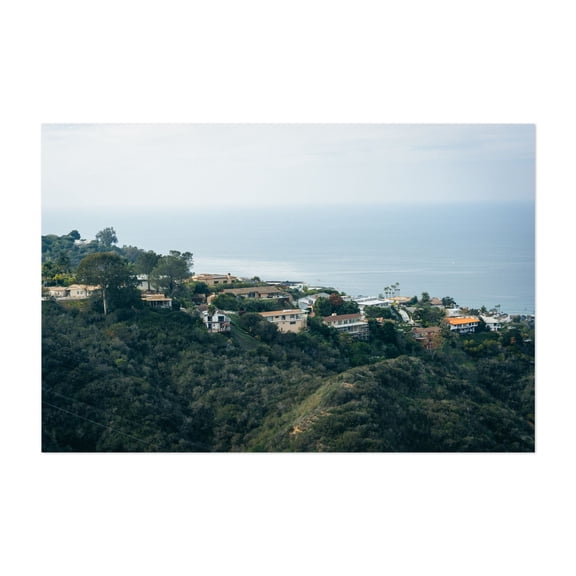From Mount Soledad, San Diego - San Diego California Photography Coastal Ocean Landscape Beach House Nature Scenic Architecture Unframed Wall Art Print 20 x 28 inches