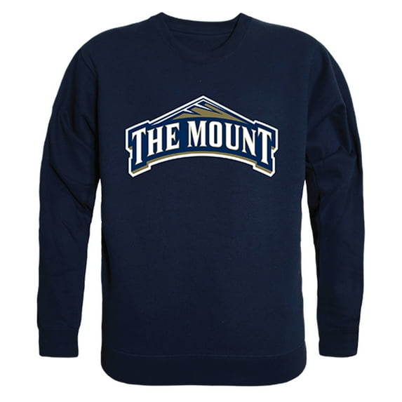 Mount St. Mary's University Mountaineers College Crewneck Sweatshirt - Navy, X-Large