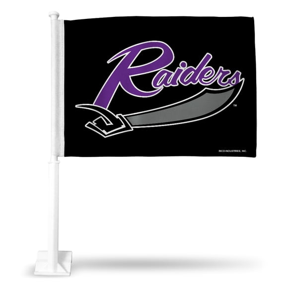 Mount Union NCAA Purple Raiders 14x19 Double Sided Window Mount Car Flag