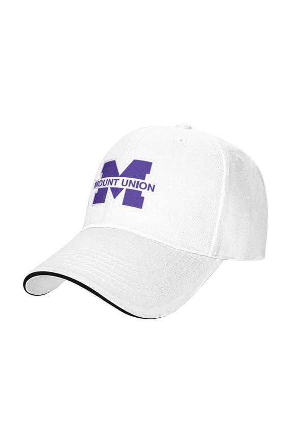 Mount Union Purple Casual Sandwich Baseball Cap Adjustable For Men For Women