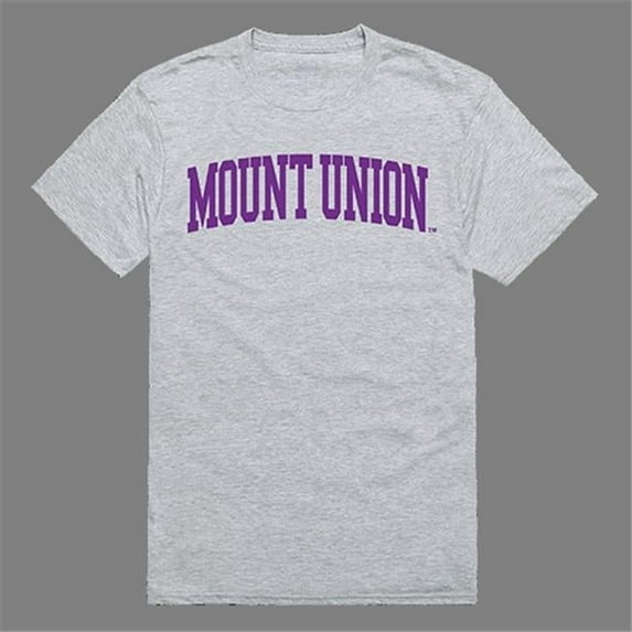 Mount Union Purple Raiders Game Day Men's T-Shirt - Heather Grey, Small