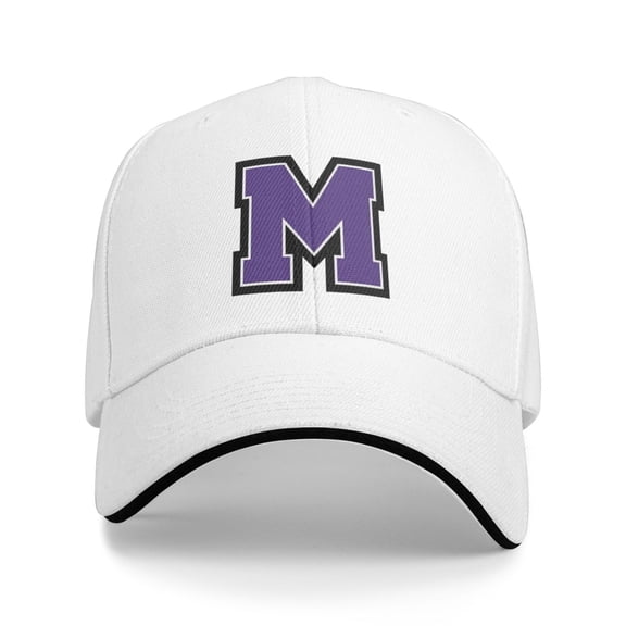 Mount Union Purple Unisex Baseball Caps Sandwich Caps Dad Hat Casual Hat