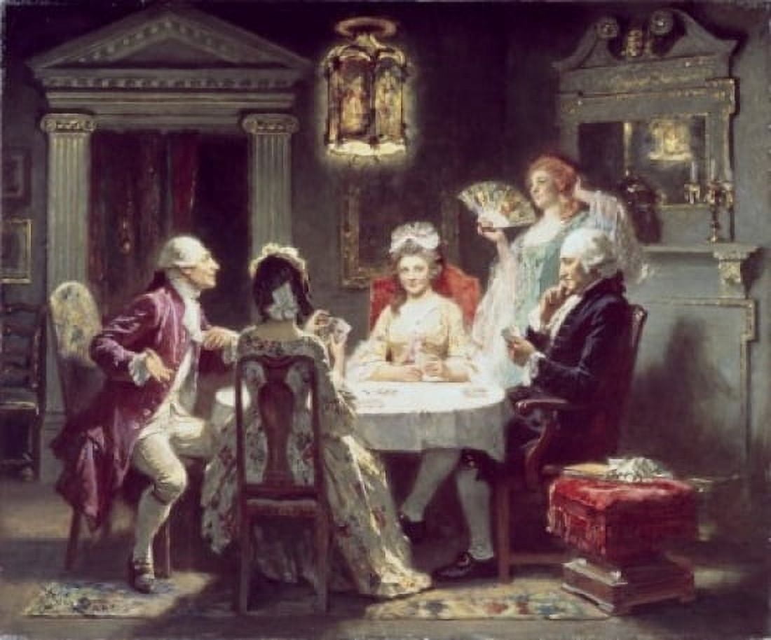 Mount Vernon and Peace Jean Leon Gerome Ferris (1863-1930 American) Canvas Art - Jean Leon Gerome Ferris (24 x 36)