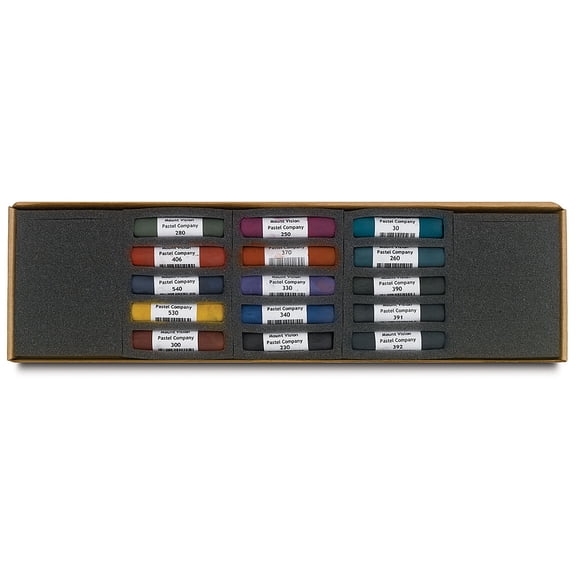 Mount Vision Soft Pastel Set - Dark Colors, Set of 15