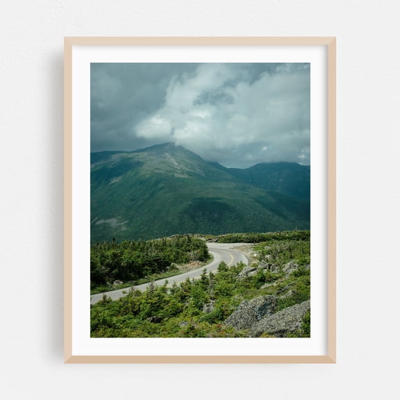Mount Washington Auto Road - New Hampshire Photography Oak Framed Wall Art Print 30 x 40 inches