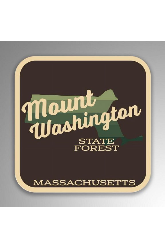 Mount Washington State Forest Decal Sticker | 4-Inches By 4-Inches | Vinyl Sticker | UV Protective Laminate | SP239