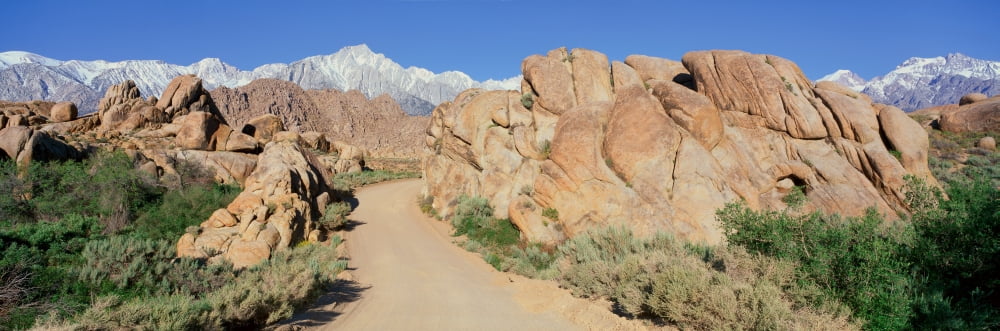 Mount Whitney Lone Pine California Canvas Art - Panoramic Images (36 x 12)