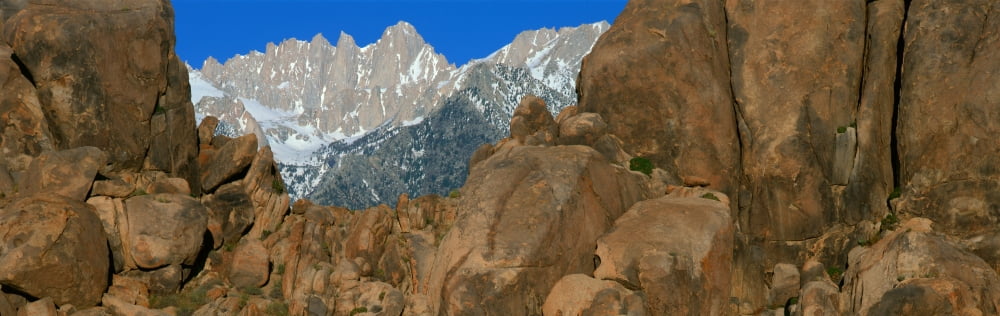 Mount Whitney Lone Pine California Canvas Art - Panoramic Images (36 x 12)