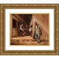 thumbnail image 1 of Mount, William Sidney 18x15 Gold Ornate Wood Framed with Double Matting Museum Art Print Titled - The Power of Music, 1 of 4