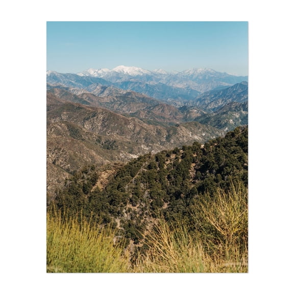 Mount Wilson Views 01 - Los Angeles California Photography Mountain Landscape Nature Scenic Wilderness Winter Botanical Unframed Wall Art Print 36 x 48 inches