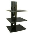 thumbnail image 1 of Mount-it Triple Glass DVD/DVR/Component Wall Mount Shelf, 1 of 4