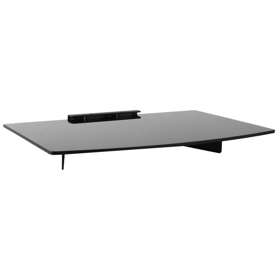 Mount-lt! A/V Component Wall Mounted Glass Shelf | 22 LBS Capacity