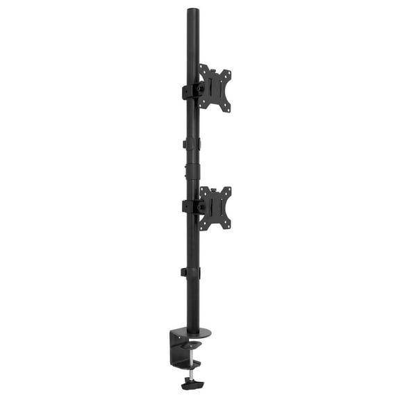 Mount-lt! Verical Dual Monitor Desk Mount | Fits 13"-32" Screens