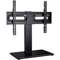 thumbnail image 1 of MountFTV Universal Swivel Table Top TV Stand for 32-75 inch TVs, Tabletop Desktop TV Stand Base with 35° Swivel, 6 Height Adjustable, Hold up to 99LBS, Max 600x400mm, 1 of 7