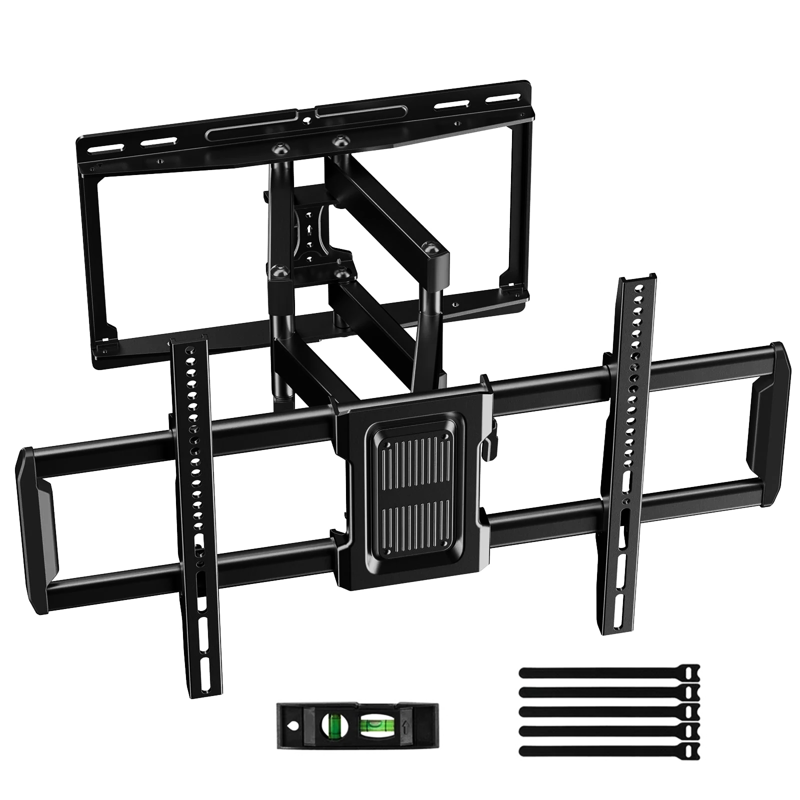 QualGear QG-TM-020-BLK Universal Ultra-Low-Profile Articulating TV Wall Mount for most 23"-42 ...