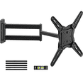 thumbnail image 1 of MountFTV Full Motion Long Arm TV Mount for 32-65" TVs, Corner TV Mount with 30" Extension, Up to 99 lbs, Max 400x400mm, TV Wall Mount with Articulating Swivel Tilt Single Stud, 1 of 9