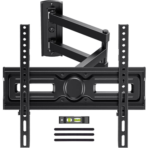MountFTV Full Motion Long Arm TV Wall Mount for 26-65 inch TVs, Holds up to 88 lbs,Corner Articulating TV Mount Bracket with 19.17 inch Extension,Max 400x400mm