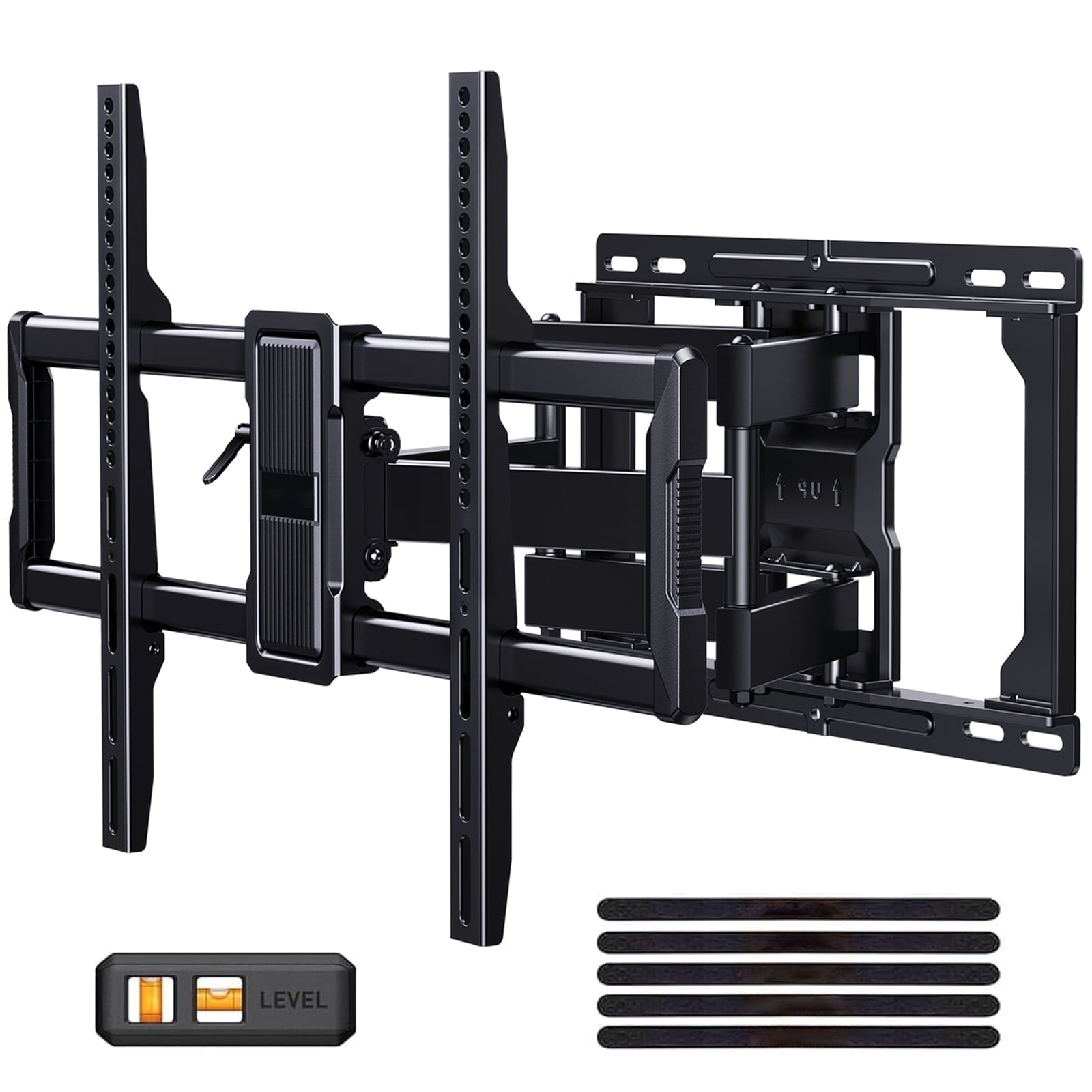 Walmart Black Friday Deals 2025 - MountFTV Full Motion TV Wall Mount for 40 – 90 Inch Flat Curved TVs, Up to 132 lbs, 12"/16" Wood Studs, TV Stand with Tool-Free Tilt, Swivel, Extension,600 x 400mm