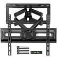 thumbnail image 1 of MountFTV Full Motion Swivel TV Wall Mount Bracket for 26-70 inch Flat Curved TVs, Hold up to 99 lbs,Max 400x400mm, Fits 12″/16″ Wood Studs with Articulating Dual Arms, 1 of 11
