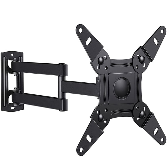 MountFTV Full Motion TV Wall Mount 360°Rotation Bracket for 13-42 Inch TVs and Monitors, Supports Up to 44 lbs, Swivel Tilt Extension with Articulating Arms, Max 200x200mm