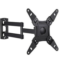 MountFTV Full Motion TV Wall Mount 360-degree Rotation Bracket for 13-42 Inch TVs and Monitors, Swivel Tilt Extension with Articulating Arms, Supports Up to 44 lbs, Max 200x200mm