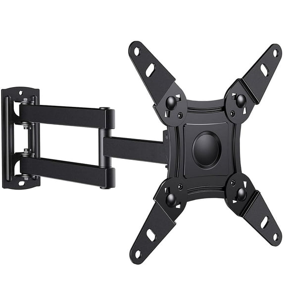 MountFTV Full Motion TV Wall Mount 360Rotation Bracket for 13-42 Inch TVs and Monitors, Swivel Tilt Extension with Articulating Arms, Supports Up to 44 lbs, Max 200x200mm