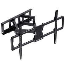 MountFTV Full Motion TV Wall Mount for 37-75 inch LED LCD OLED TVs, Dual Articulating Extension Arms Swivel TV Mount Wall Bracket, 600x400mm, Holds up to 100lbs