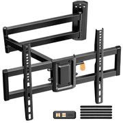 MountFTV Full Motion Long Arm TV Wall Mount for 32"-82" TV, Corner TV Mount with 32.37" Extension Arm, Wall Mount TV Bracket With Articulating Swivel &Tilt &Level Adjus, Max 600x400mm, Up to 100lbs