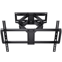 MountFTV Full Motion TV Wall Mount Bracket Tilting Swivel for Most 37-75 Inch LED LCD OLED Flat/Curved Screen TVs,max 600x400mm, Holds up to 100 lbs