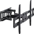 MountFTV Full Motion TV Wall Mount Bracket for 37-85 inch Flat Curved TVs, Max 600x400mm, Holds up to 132 lbs