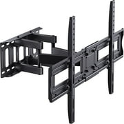 MountFTV Full Motion TV Wall Mount Bracket for 37-85 inch Flat Curved TVs, Max 600x400mm, Holds up to 110 lbs