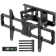 MountFTV Full Motion TV Wall Mount for 37-82" TVs with Swivel Tilt Extension, Max 600x400mm, Holds up to 110lbs, Fits 16" Wood Studs