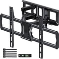 thumbnail image 1 of MountFTV Full Motion TV Wall Mount for 37-84" TVs, Max 600x400mm, Fits 16" Wood Studs, Holds up to 110lbs, TV Mount Bracket with Dual Articulating Arms, Swivel, Tilt Extension, 1 of 9