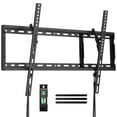 thumbnail image 1 of MountFTV Low Profile Tilting TV Wall Mount Bracket for Most 37-82 Inch TVs, Ultra-Slim Large Tilting TV Mount Holds up to 132lbs, Max 600x400mm, 1 of 8