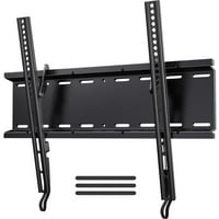 MountFTV Tilt TV Wall Mount Bracket for 26-65 inch TVs, Max 400x400mm, Holds up to 115lbs (Black)