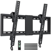 MountFTV Large Tilting TV Wall Mount for 32-90 inch TVs, Low Profile TV Mount up to 132lbs,Max 600x400mm, Fit 24" Wood Stud
