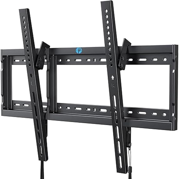 MountFTV UL certified tilt tv wall inch hanging bracket fits 37-75 LED plasma curved surface tv large tilt bracket fits 16-24 inchrigid studs up to, 600x400 mm, can carry 23.96 inches